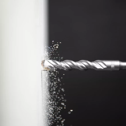 Бур по бетону Denzel, 12 x 160 мм, двойная спираль, три пылеотводящие кромки, 705023 купить в Надыме