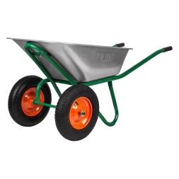 Тачка садово-строительная Palisad 689860, 2-х колесная, усиленная, грузоподъемность 320 кг, объем 100 л