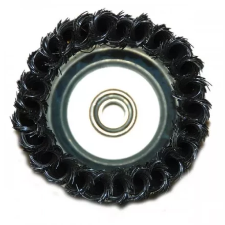 Щетка для УШМ М14/100 мм чашечная сталь витая Энкор 51547 купить в Надыме