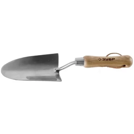 Совок ЗУБР "ЭКСПЕРТ" посадочный широкий из нержавеющей стали, деревянная ручка из ясеня, 150х85х335мм 4-39463_z01 купить в Надыме