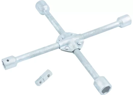 Ключ-крест баллонный 17х19х21х22х1/2 усиленный с переходником на 1/2 STELS 14249 купить в Надыме