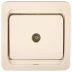 Розетка СВЕТОЗАР "ГАММА" телевизионная одинарная, цвет бежевый SV-54115-B купить в Надыме