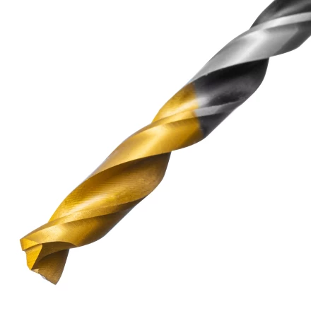 Сверло спиральное по металлу 6 x 93мм, Р6М5, Golden Tip, многогранная заточка Denzel 718278 купить в Надыме