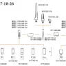 Горелка TIG 18 320A 100% TIG 250 315 AC/DC 8метра Trak-50MMQ 2p б/р Aurora купить в Надыме