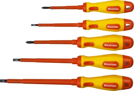 Набор отверток "Х-Drive ELECTRO", Cr-Mo-V сталь, SL: 2.5, 4, 5.5, 6.5, PH: № 1, № 2, 6 предм, KRAFTOOL 250088-H6 купить в Надыме