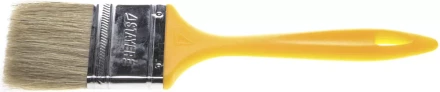 Кисть плоская STAYER "UNIVERSAL-MASTER", светлая натуральная щетина, пластмассовая ручка, 63мм 0107-63_z01 купить в Надыме