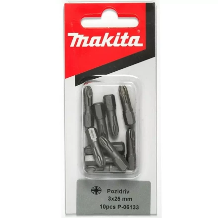 Биты Makita PZ3 25мм 10шт (P-06133) купить в Надыме
