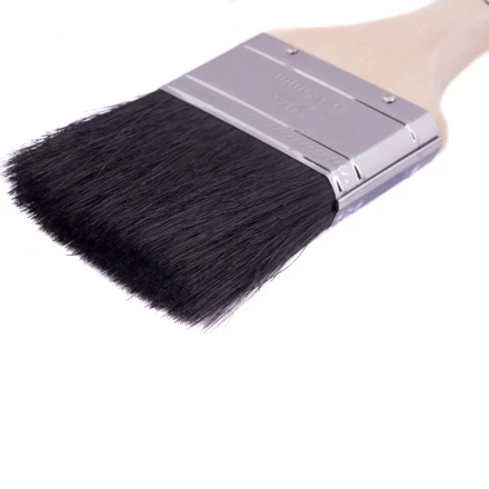 Кисть плоская натуральная черная щетина деревянная ручка размер 2,5 Mtx 82636 купить в Надыме