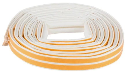 Уплотнитель ЗУБР силиконовый самоклеящийся, профиль "O", белый, 6м 40925-006 купить в Надыме