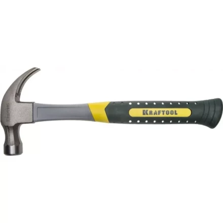 Молоток-гвоздодер 450 г с фиберглассовой рукояткой, KRAFTOOL 20280-450 20280-450 купить в Надыме