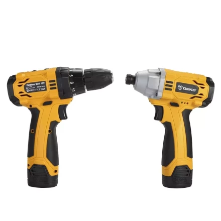 Набор аккумуляторного инструмента DEKO Гайковерт DKIS12 + Дрель DKCD12, 063-4107 купить в Надыме