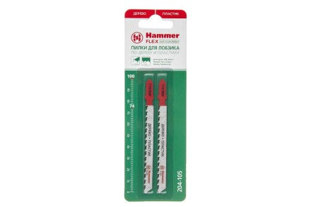 Пилки для лобзика HAMMER JG WD T101BRF (2шт.) купить в Надыме