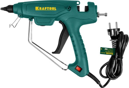 Пистолет клеевой (термоклеящий) &quot;PRO&quot;, KRAFTOOL 06843-220-12, эл, двухкомп корпус, рабоч темп 193град, выход клея 1,2кг/час, d=12мм, 220Вт 06843-220-12 купить в Надыме