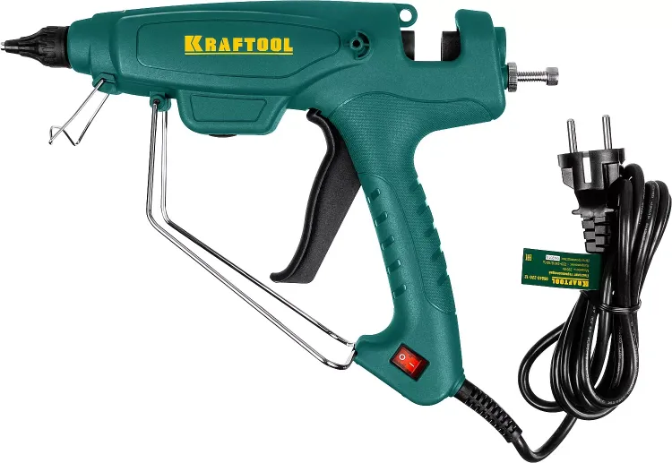 Пистолет клеевой (термоклеящий) "PRO", KRAFTOOL 06843-220-12, эл, двухкомп корпус, рабоч темп 193град, выход клея 1,2кг/час, d=12мм, 220Вт 06843-220-12 купить в Надыме
