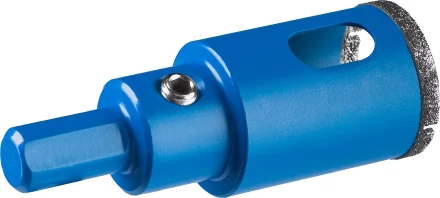 Коронка ЗУБР алмазная в сборе по кафелю, керамике с центрирующим сверлом и имбусовым ключом, зерно 60, 25мм 29850-25 купить в Надыме