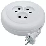 Удлинитель бытовой без заземления 3м 3 розетки 6A серия УХ6 DENZEL 95926 купить в Надыме