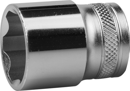 Торцовая головка KRAFTOOL &quot;INDUSTRIE QUALITAT&quot;, Cr-V, FLANK, хромосатинированная, 1/2&quot;, 22 мм 27805-22_z01 купить в Надыме