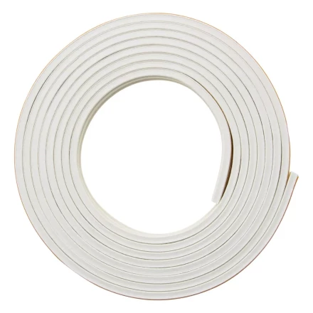 Уплотнитель резиновый, 6 м, профиль "E", белый Сибртех 88917 купить в Надыме