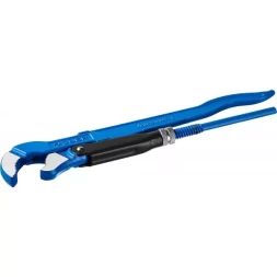 Ключ трубный рычажный ЗУБР "ПРОФЕССИОНАЛ", тип "S", изогнутые губки для труднодоступных мест, цельнокованный, Сr-V,  № 1, 1" 27336-1_z01