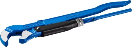 Ключ трубный рычажный ЗУБР "ПРОФЕССИОНАЛ", тип "S", изогнутые губки для труднодоступных мест, цельнокованный, Сr-V,  № 1, 1" 27336-1_z01 купить в Надыме