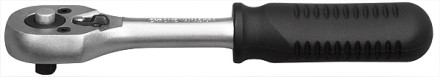 Ключ-трещотка 1/4&quot; с переключателем CrV хромированный MATRIX MASTER 14010 купить в Надыме
