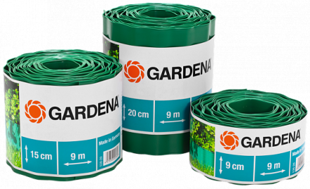 Бордюр зеленый 15 см, длина 9 м  GARDENA купить в Надыме