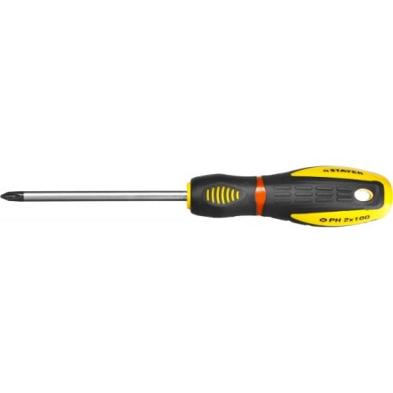 Отвертка STAYER &quot;PROFI&quot; &quot;PROTech&quot;, двухкомп рукоятка, намагниченная, Cr-Mo, PH2x100мм 25132-2-10_z02 купить в Надыме