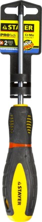 Отвертка STAYER &quot;PROFI&quot; &quot;PROTech&quot;, двухкомп рукоятка, намагниченная, Cr-Mo, PH2x100мм 25132-2-10_z02 купить в Надыме