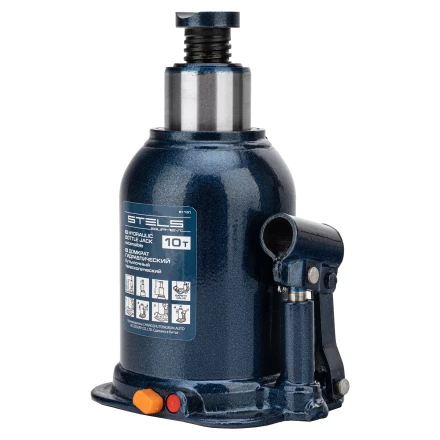 Домкрат гидравлический бутылочный телескопический Stels 51151, 10 т, подъем 180-430 мм купить в Надыме
