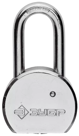 Замок навесной ЗУБР "серия 272" с удлинен закал дужкой, стальной корпус, 55мм 4-37272-55 купить в Надыме