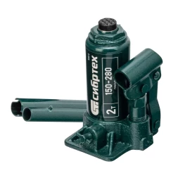 Домкрат гидравлический бутылочный Сибртех 50812, 2 т, 150-280 мм, в пласт. кейсе