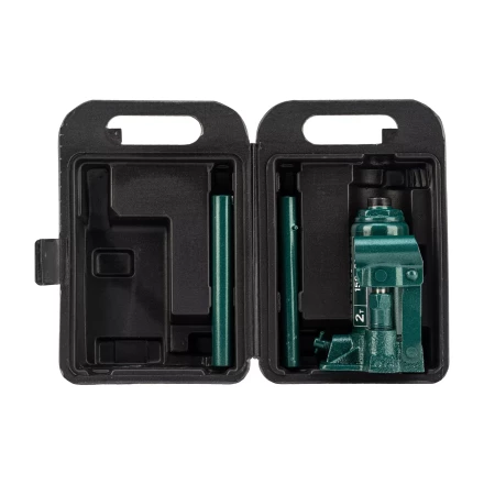 Домкрат гидравлический бутылочный Сибртех 50812, 2 т, 150-280 мм, в пласт. кейсе купить в Надыме