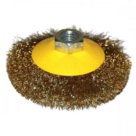 Щетка для УШМ М14/100 мм выгнутая сталь прямая Энкор 51561 купить в Надыме