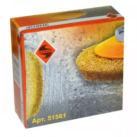 Щетка для УШМ М14/100 мм выгнутая сталь прямая Энкор 51561 купить в Надыме