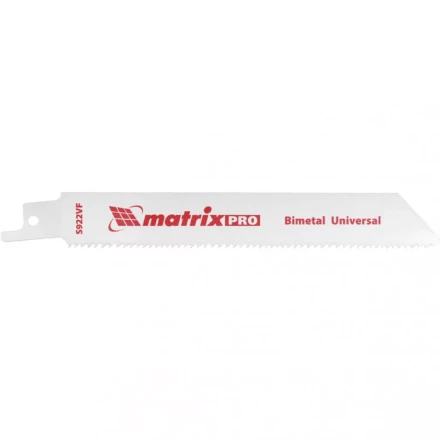 Полотна универсальные для сабельной пилы S922VF  125/1,8-2,5мм Bimetal 2 штуки PRO Matrix 782001 купить в Надыме