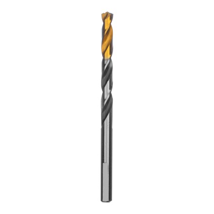 Сверло спиральное по металлу Denzel 6,5 x 93мм, Р6М5, Golden Tip, многогранная заточка, 718279 купить в Надыме