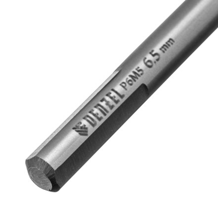 Сверло спиральное по металлу Denzel 6,5 x 93мм, Р6М5, Golden Tip, многогранная заточка, 718279 купить в Надыме
