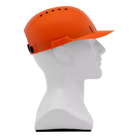 Каскетка защитная "Стиль", пластиковая, оранжевая Сибртех 89169 купить в Надыме