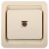 Розетка СВЕТОЗАР "ГАММА" телефонная одинарная, цвет бежевый SV-54117-B купить в Надыме