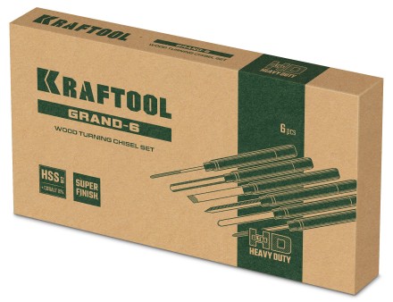 Набор профессиональных токарных резцов по дереву KRAFTOOL 18368 купить в Надыме