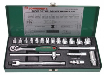 Набор головок торцевых 3/8&quot;DR 6-23мм 20предметов S04Н3120S Jonnesway 47201 купить в Надыме