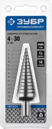 Сверла ступенчатые сталь Р6М5 серия ПРОФЕССИОНАЛ купить в Надыме