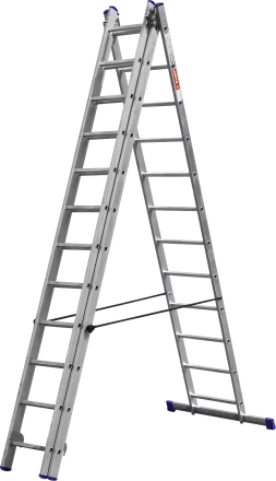 Лестницы алюминиевые трехсекционные серия ЭКСПЕРТ купить в Надыме
