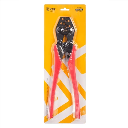 Пресс-клещи КВТ ПК-25у с матрицей для опрессовки неизолированных медных наконечников до 25 мм (90954) купить в Надыме