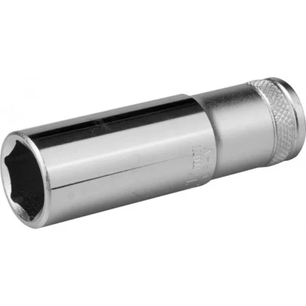 Торцовая головка KRAFTOOL "INDUSTRIE QUALITAT", удлиненная, Cr-V, FLANK, хромосатинированная, 1/2", 17 мм 27807-17_z01 купить в Надыме