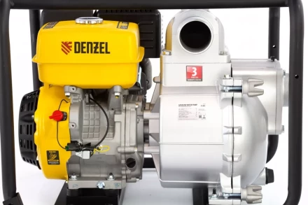 Мотопомпа бензиновая для грязной воды PX-80D, 15 л.с, 3", 1500 л/мин, глубина 8 м , напор 30 м Denzel 99204 купить в Надыме