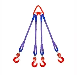 Строп текстильный четырехветвевой 4СТ 12.5 т L=2.5 м РА 150 мм Звено РТ-3 купить в Надыме