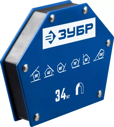 ЗУБР УМ-6, 34 кг, угольник магнитный для сварочных работ, Профессионал (40055-34) купить в Надыме