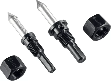 Набор коронок-чашек ЗУБР "ПРОФЕССИОНАЛ" c карбид-вольфрамовым нанесением, 6 коронок-чашек O 22, 28, 35, 44, 68, 73 мм, 2 державки со сверлами, ключ 33360-H6_z01 купить в Надыме