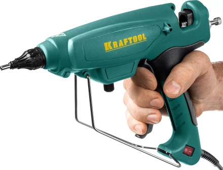 Пистолет клеевой (термоклеящий) "PRO", KRAFTOOL 06843-300-12, электр, двухкомп корпус, регулятор темп, выход клея 1,5 кг/час, d=12мм, 300Вт 06843-300-12 купить в Надыме